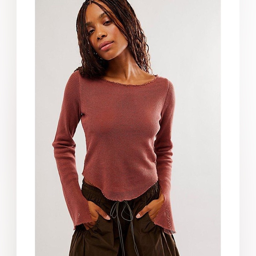 Free People Beau Mesh top